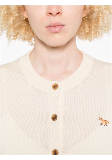 baby fox regular cardigan woman pearl pink MAISON KITSUNÉ | PW00502KT11810306